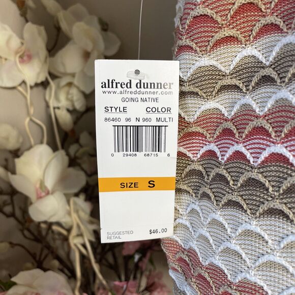 Alfred Dunner Women Knit Boho Top Blouse Shirt Size Small Scales Design - Picture 5 of 6